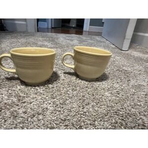 Fiesta Ware Yellow Vintage Tea Coffee Cups Replacement Pieces‎